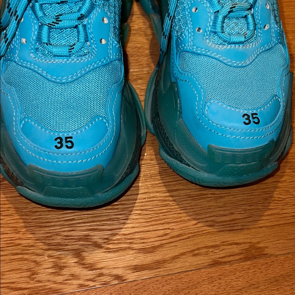 Balenciaga Triple S Sneakers - Teal - Picture 2 of 9
